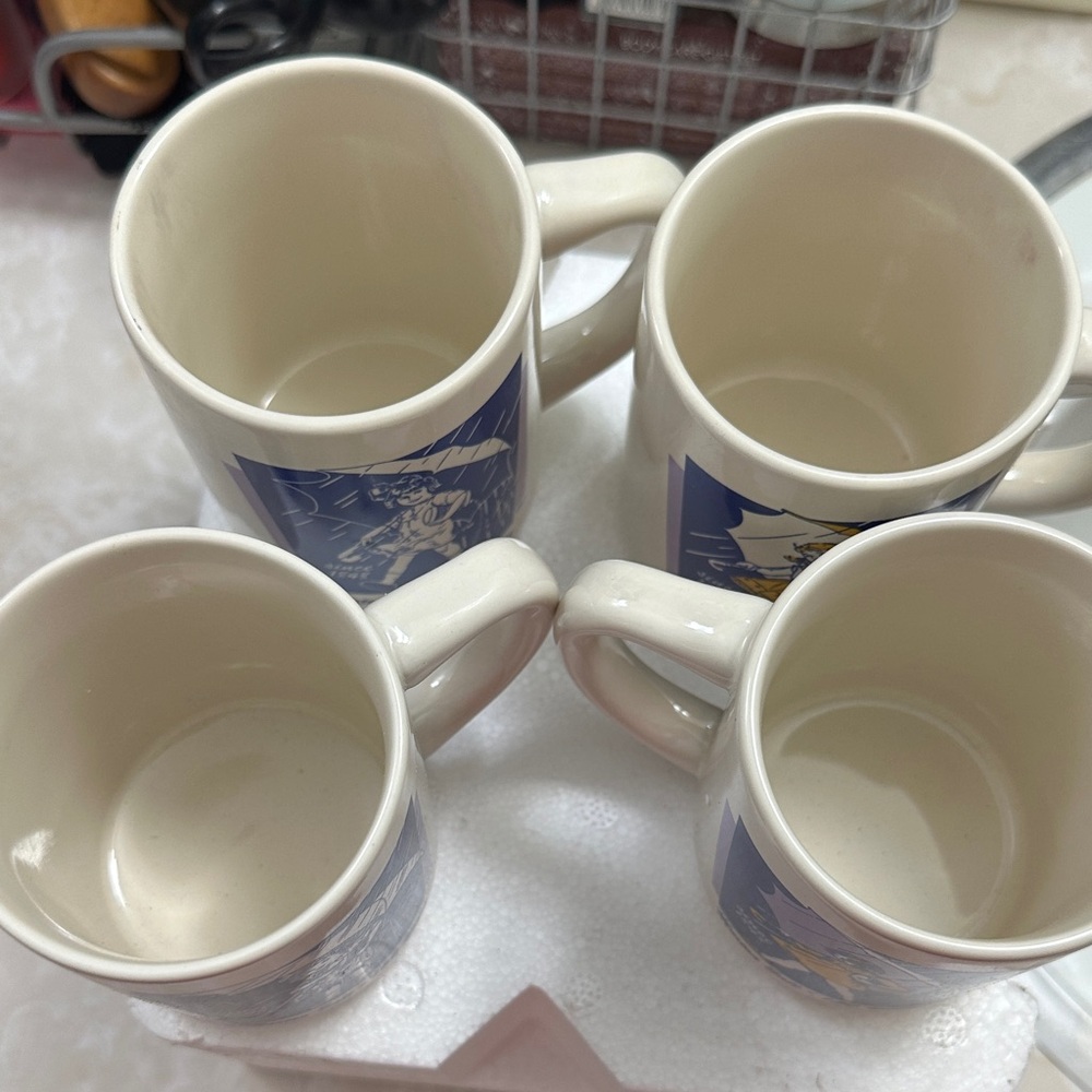 Avon Morton Salt 150th Anniversary Mugs - Blue and White( collectabes) - Picture 2 of 7